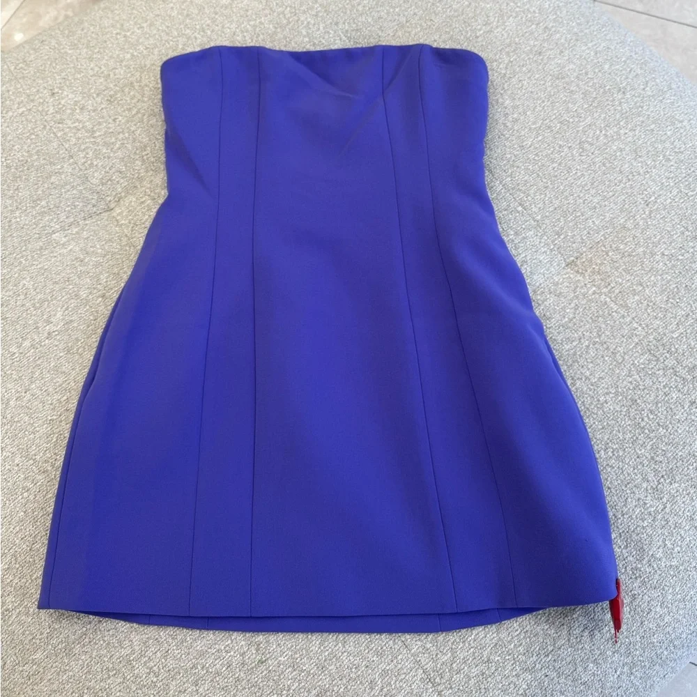 NWT ALC Women's Purple Elsie Strapless Mini Dress- Size 6 - Picture 3 of 8